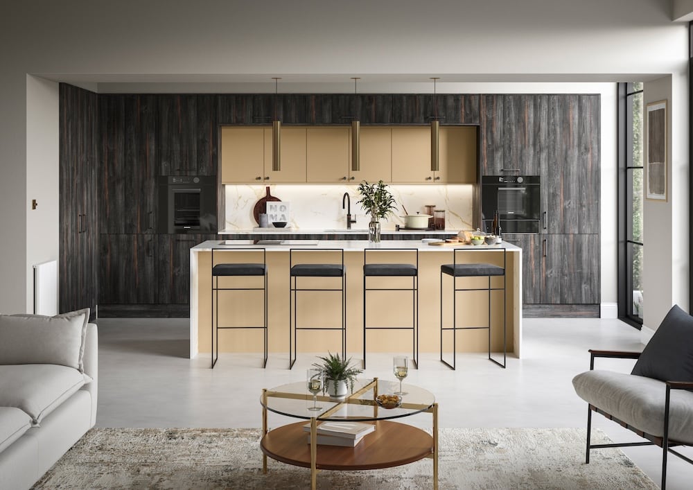 Modern oak kitchen with island