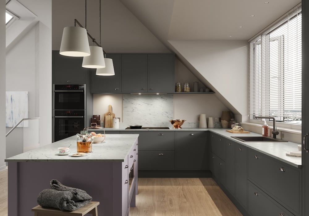 Modern luxury kitchen with handles