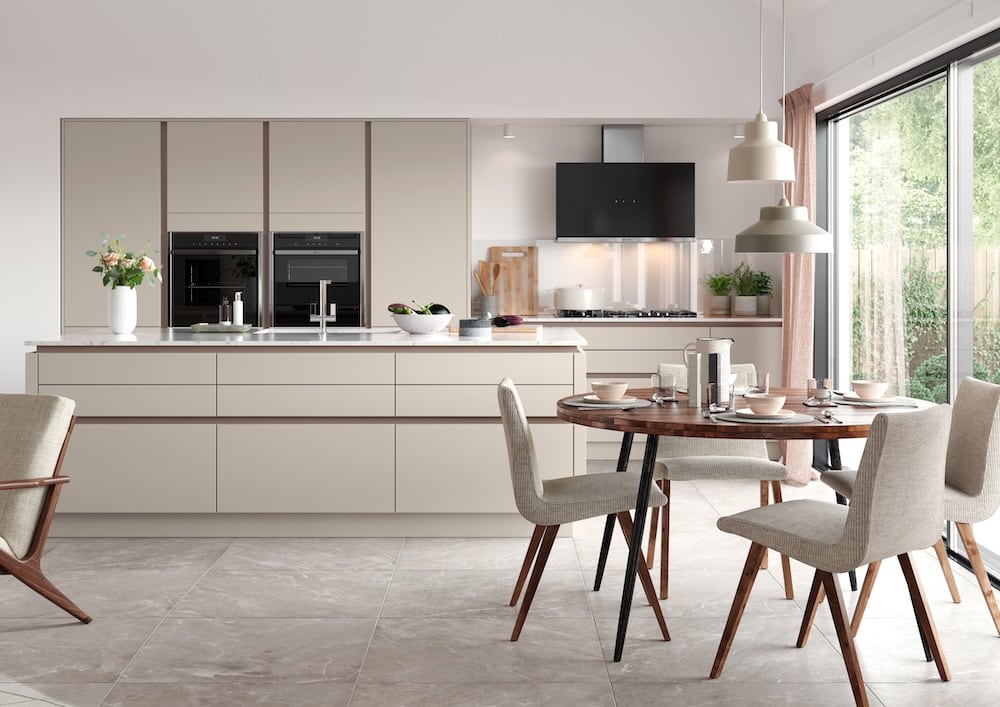 luxury handleless kitchen