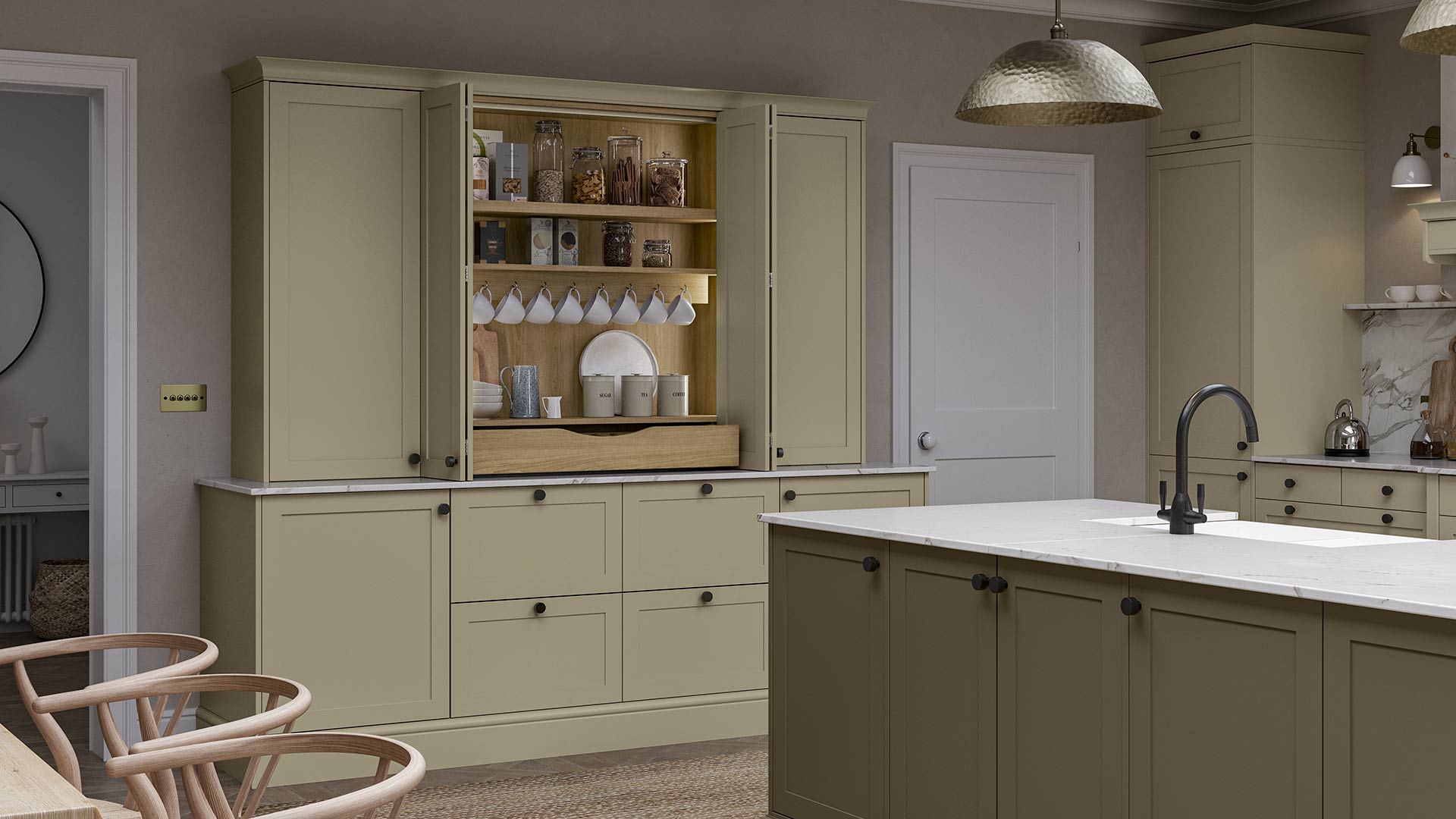 breakfast bar dresser unit