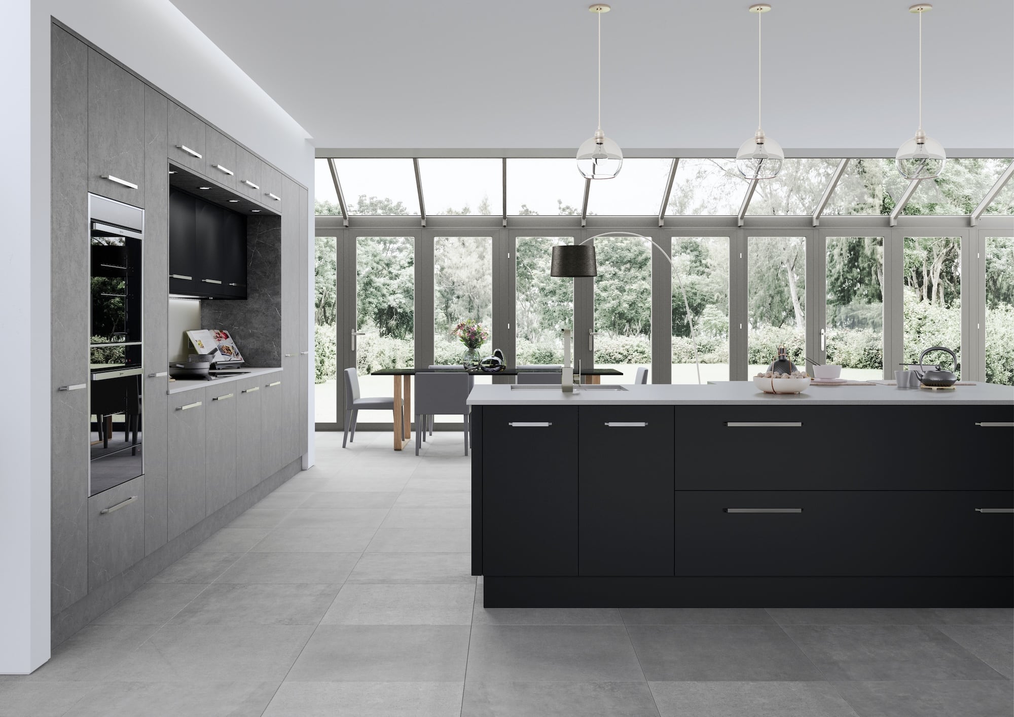 Modern kitchen with island