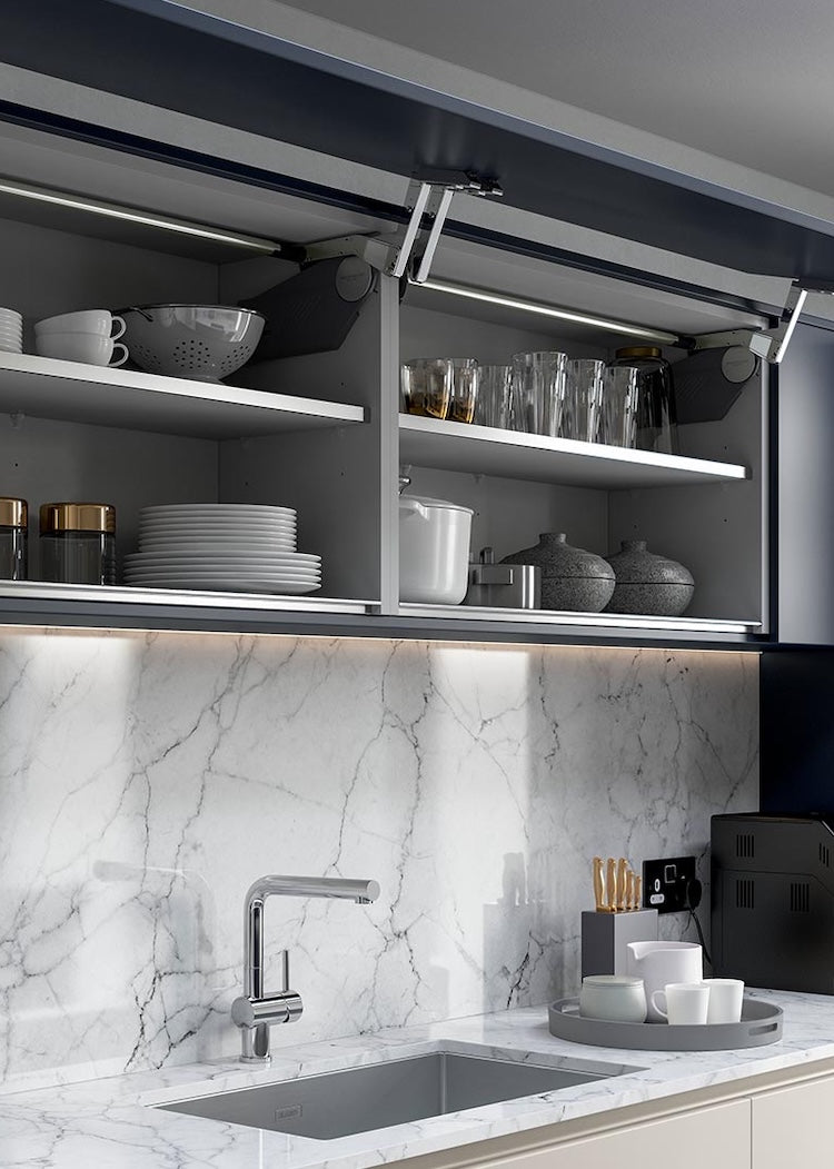 Wide kitchen cabinets