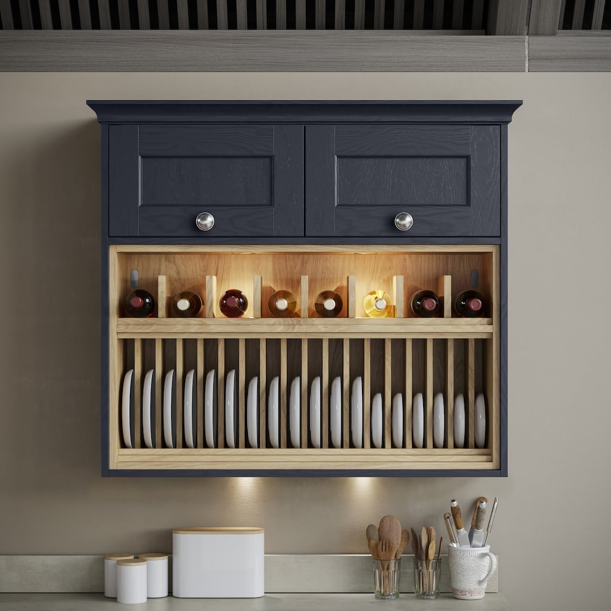 Open plate rack 